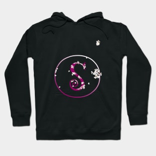 Monogram fairy flowers, letter S Hoodie